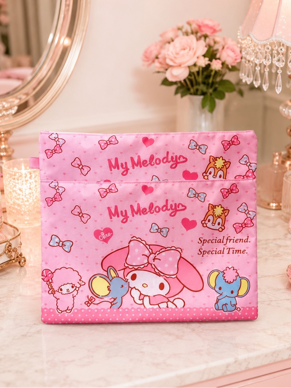 Large My Melody Toiletry / Travel Bag – 10” x 14” – New With Tags
